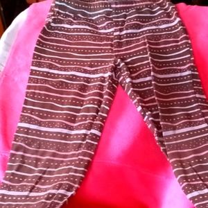 Brown and pink leggings